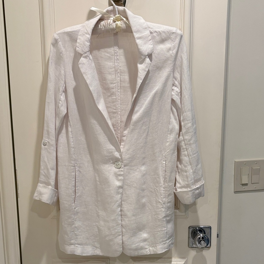 Halston Heritage Classic White Blazer
